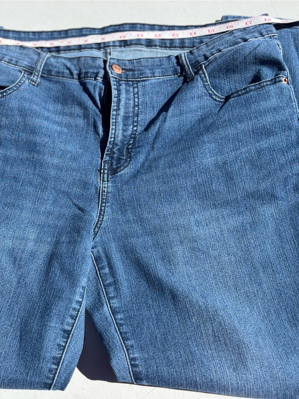 Old Navy Straight-Leg Jeans in Medium Blue Wash